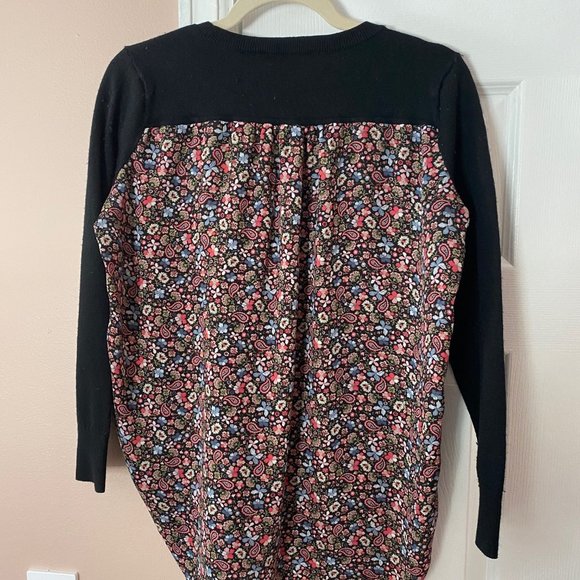 LOFT Mixed Media Sweater/Blouse - Size M - Picture 4 of 4